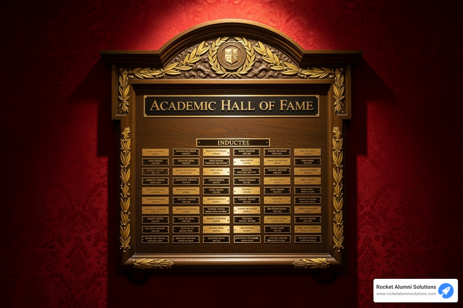 Vintage certificate of induction - Academic Hall of Fame