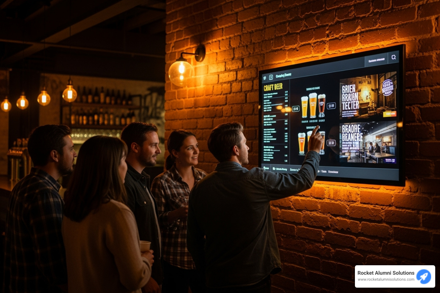 Mynderse Academy touchscreen display at Fall Street Brewing Co. - Fall Touchscreen Hall of Fame Mynderse Academy touchscreen display at Fall Street Brewing Co. - Fall Touchscreen Hall of Fame