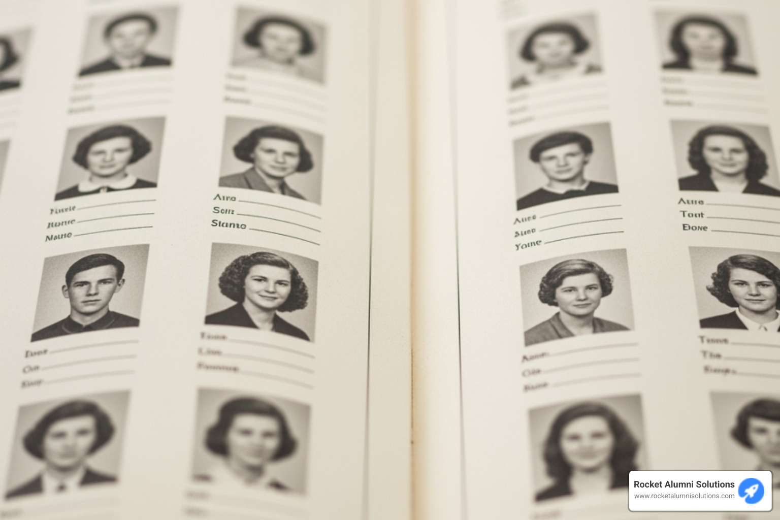 classic yearbook page showing student portraits and names - junior high yearbooks online classic yearbook page showing student portraits and names - junior high yearbooks online