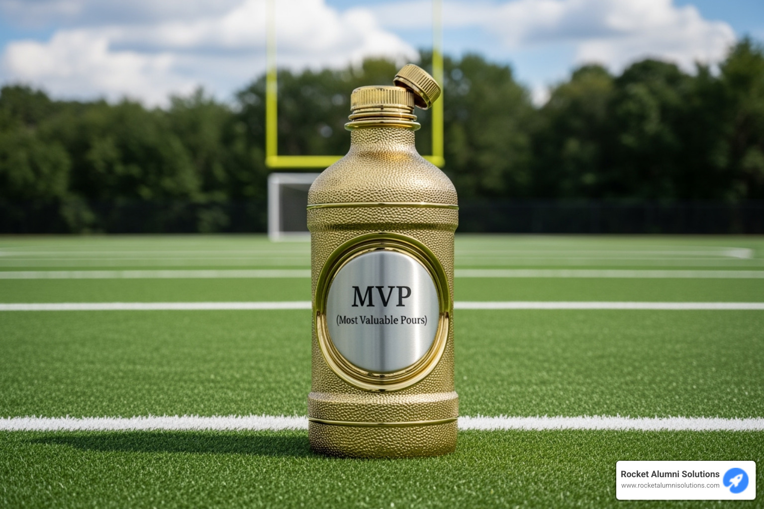 of a custom, funny trophy like a golden water bottle or a broken bat - sports superlatives ideas of a custom, funny trophy like a golden water bottle or a broken bat - sports superlatives ideas