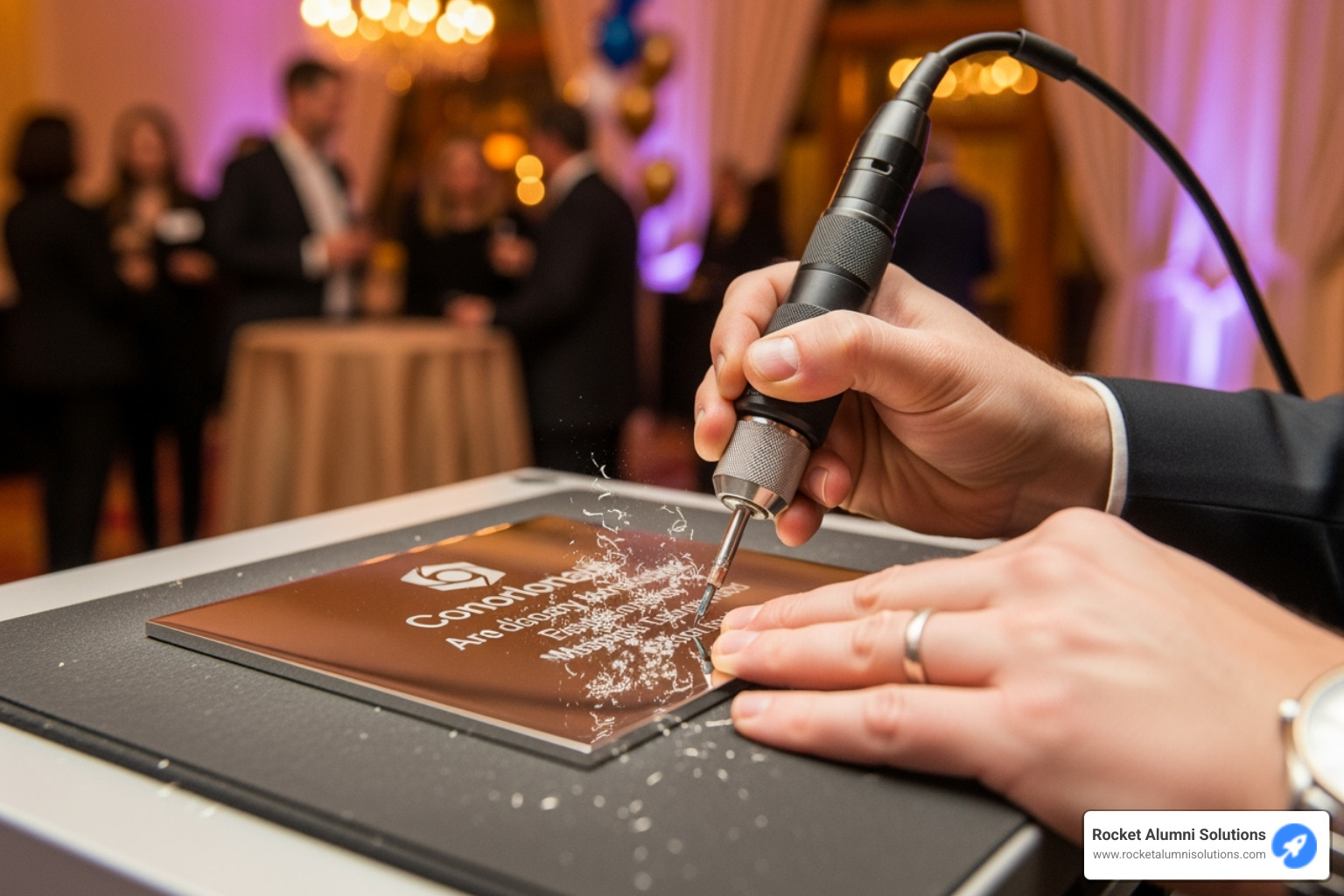 unique on-site recognition activity like a live engraving station - recognition event planning unique on-site recognition activity like a live engraving station - recognition event planning