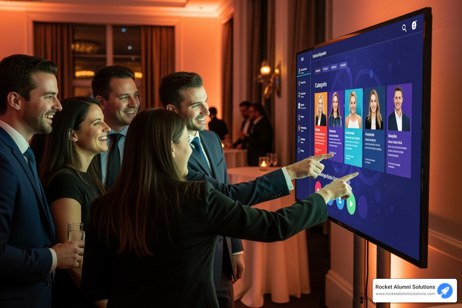 interactive digital awards display at an event - recognition event planning interactive digital awards display at an event - recognition event planning