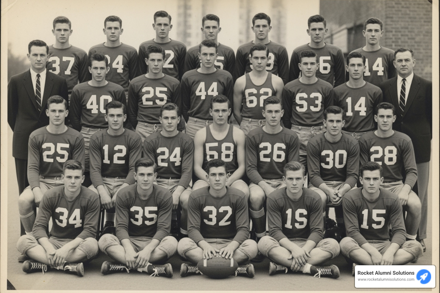 black and white yearbook photo of a sports team from the 1950s - look up yearbooks free black and white yearbook photo of a sports team from the 1950s - look up yearbooks free