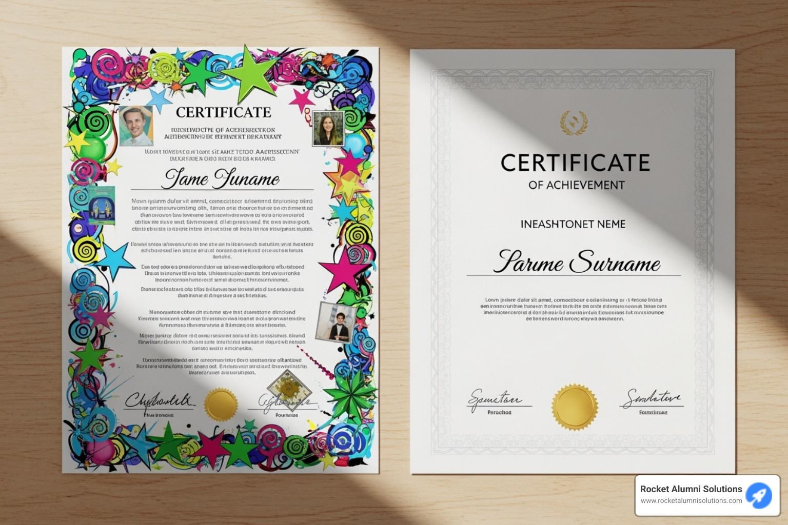 comparison of a poorly designed certificate with a well-designed one - certificate of completion comparison of a poorly designed certificate with a well-designed one - certificate of completion