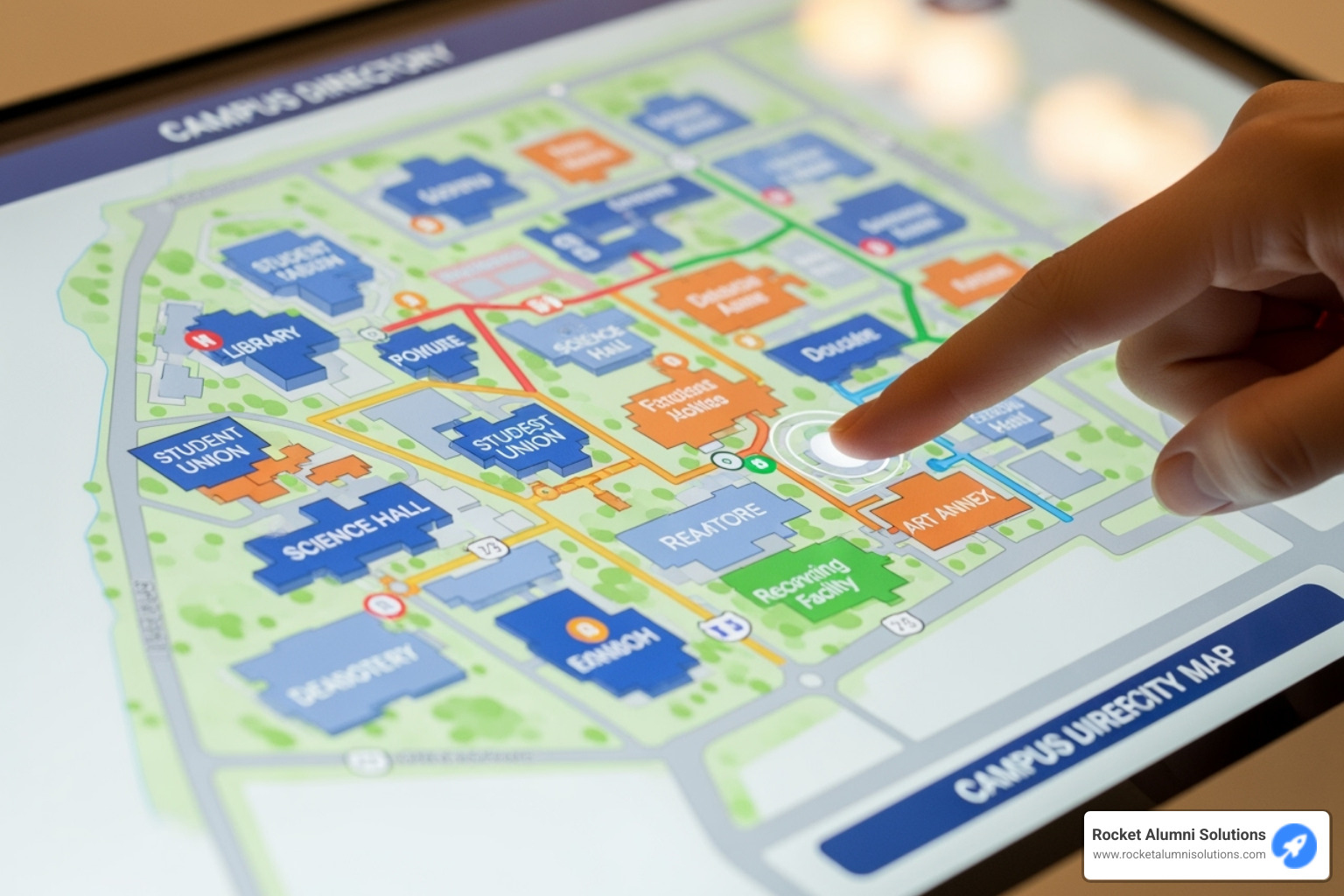 close up directory map - Campus Directory Display close up directory map - Campus Directory Display