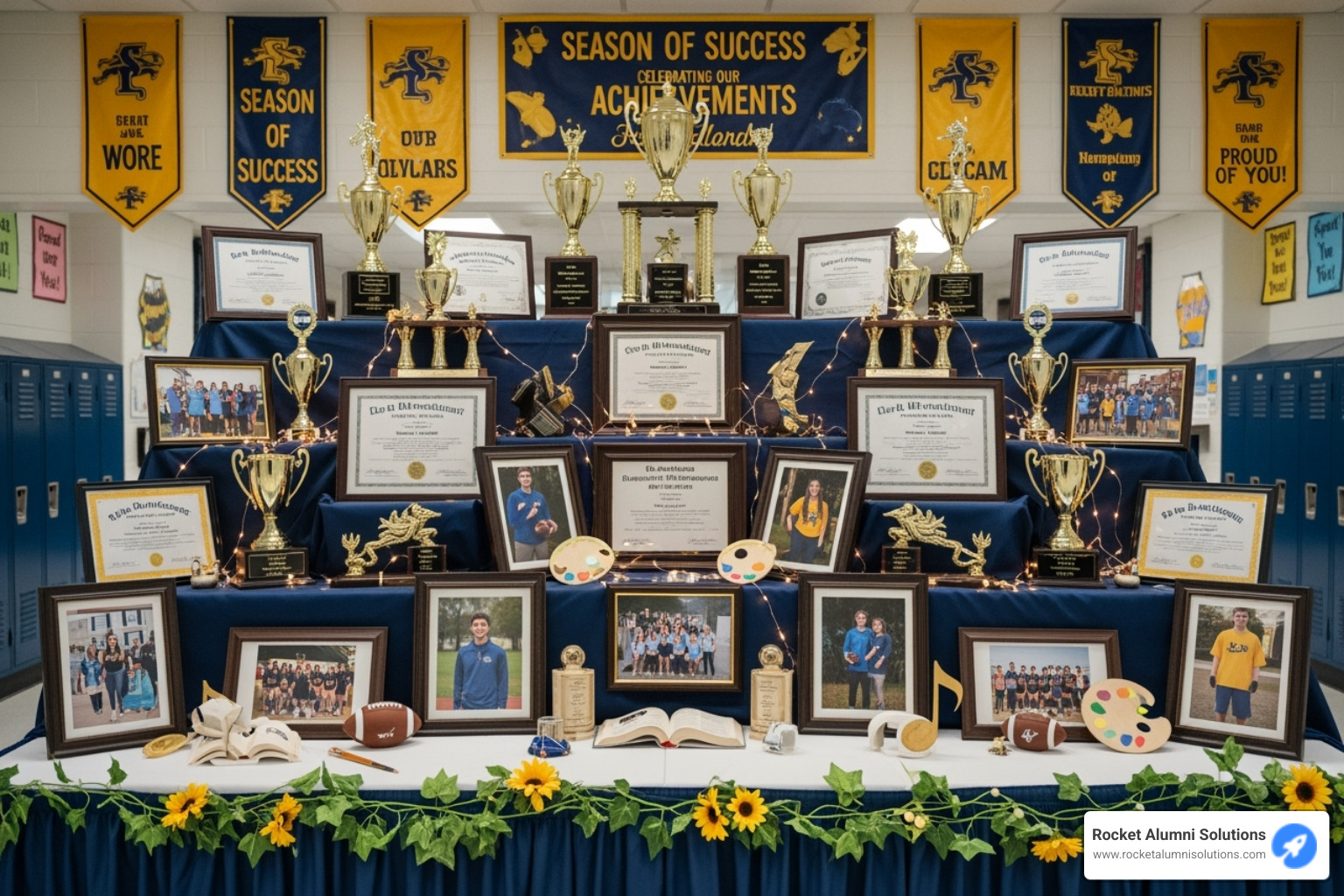 creative, themed end-of-season recognition display - End of Season Display creative, themed end-of-season recognition display - End of Season Display