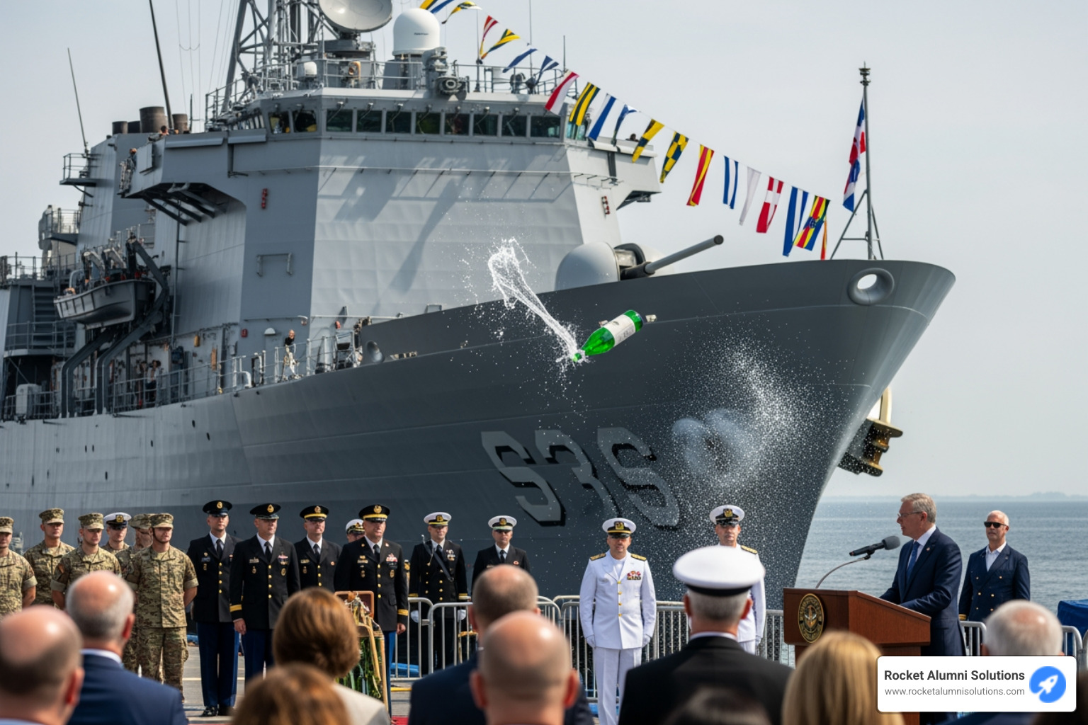 Ship dedication ceremony for the MV David I. Lyon - Captain Honors Display Ship dedication ceremony for the MV David I. Lyon - Captain Honors Display