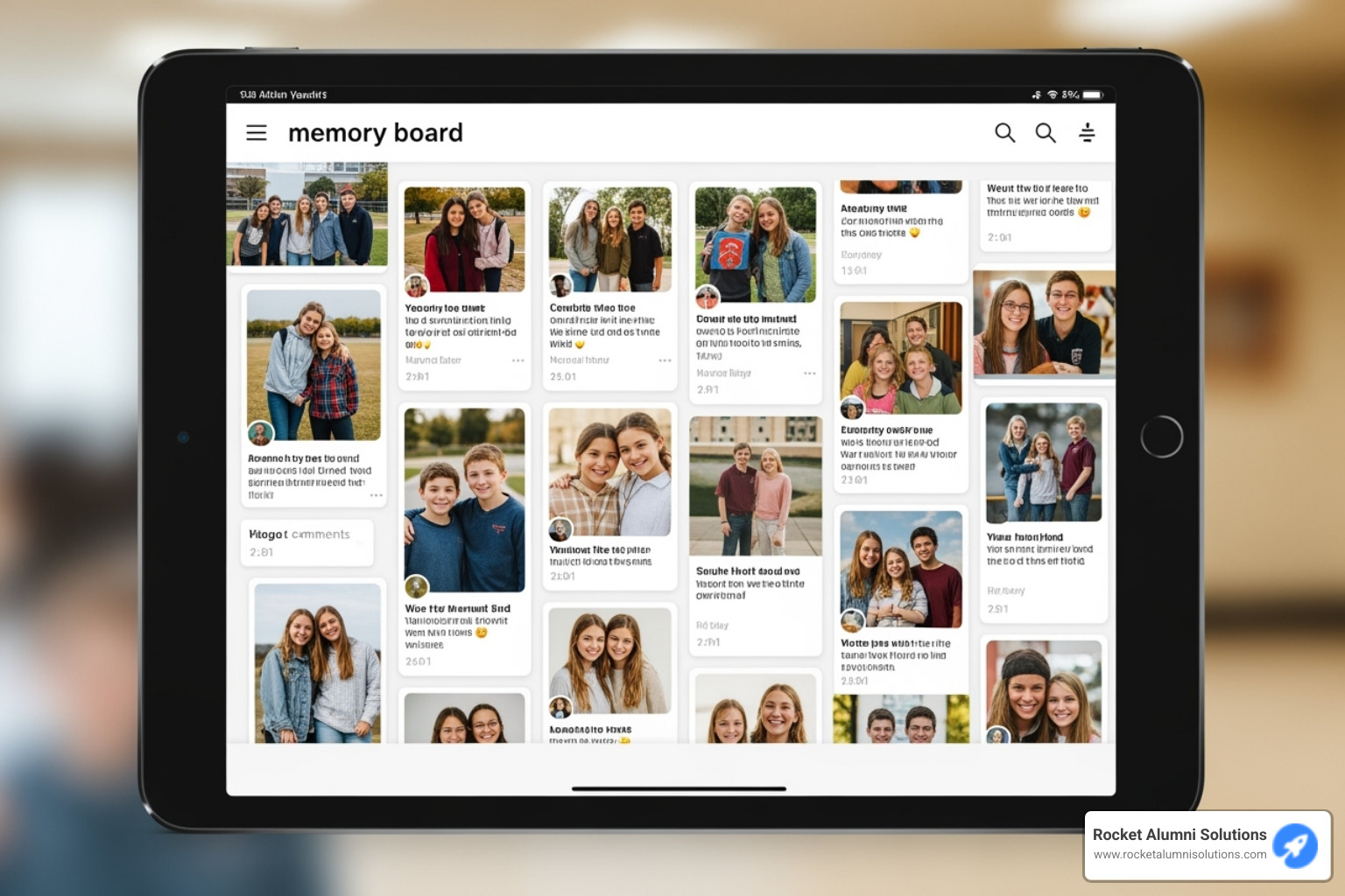Memory Board or social feed feature from a digital yearbook platform - digital yearbook Delaware Memory Board or social feed feature from a digital yearbook platform - digital yearbook Delaware