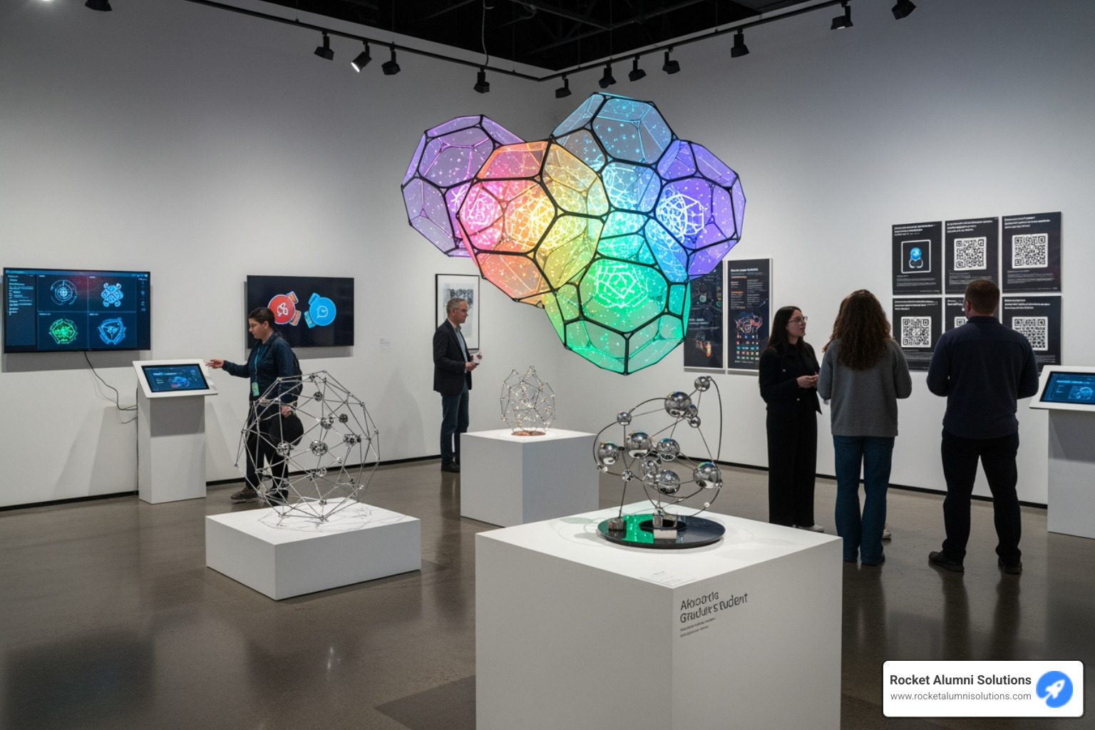 A creative exhibition designed by a graduate, showcasing their final project - Master Degree Graduate Display A creative exhibition designed by a graduate, showcasing their final project - Master Degree Graduate Display