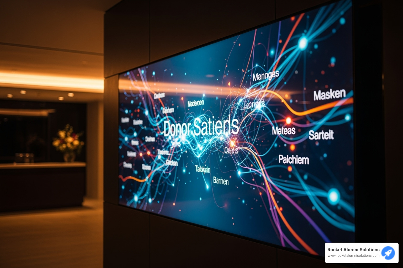 Unique digital donor wall design - Digital donor recognition