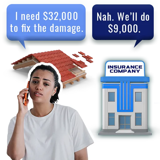 Homeowner losing claim argument with insurance carrier