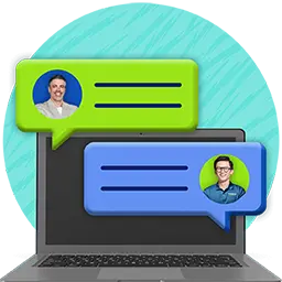 online chat conversation 