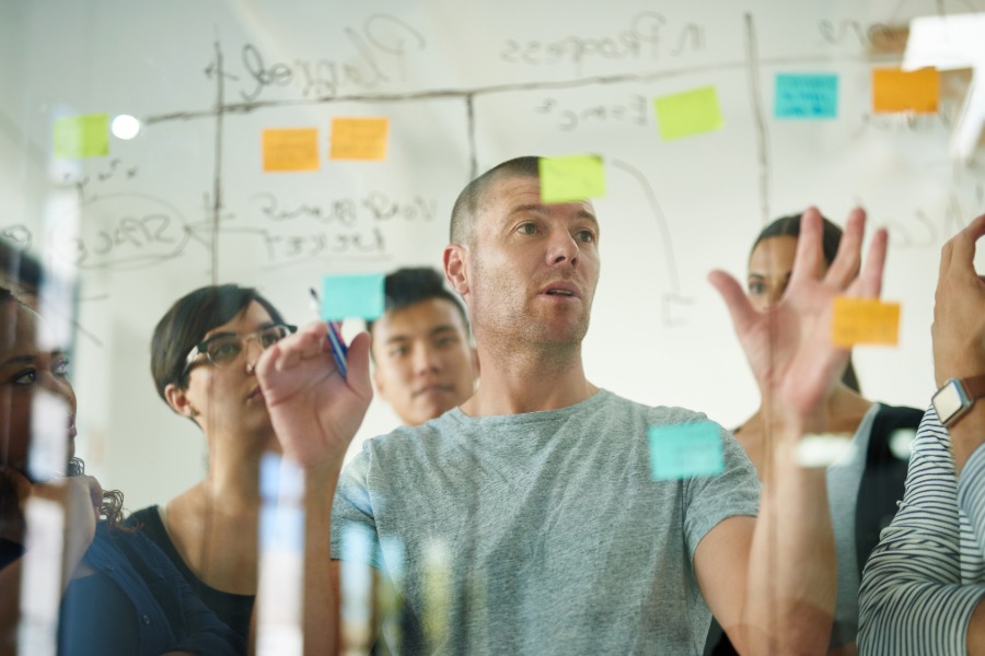 Group of people having a meeting