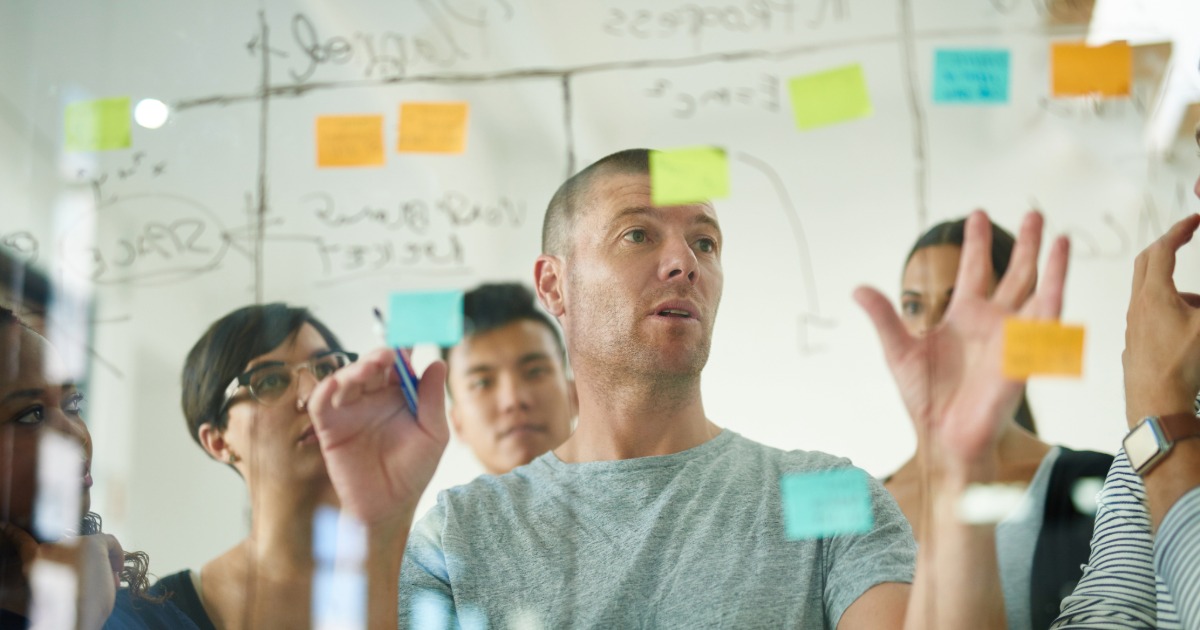 Group of people having a meeting