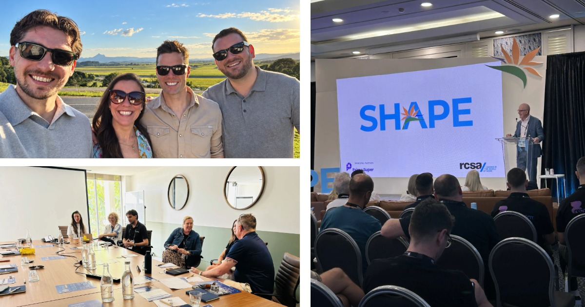 The team enjoying their time at SHAPE