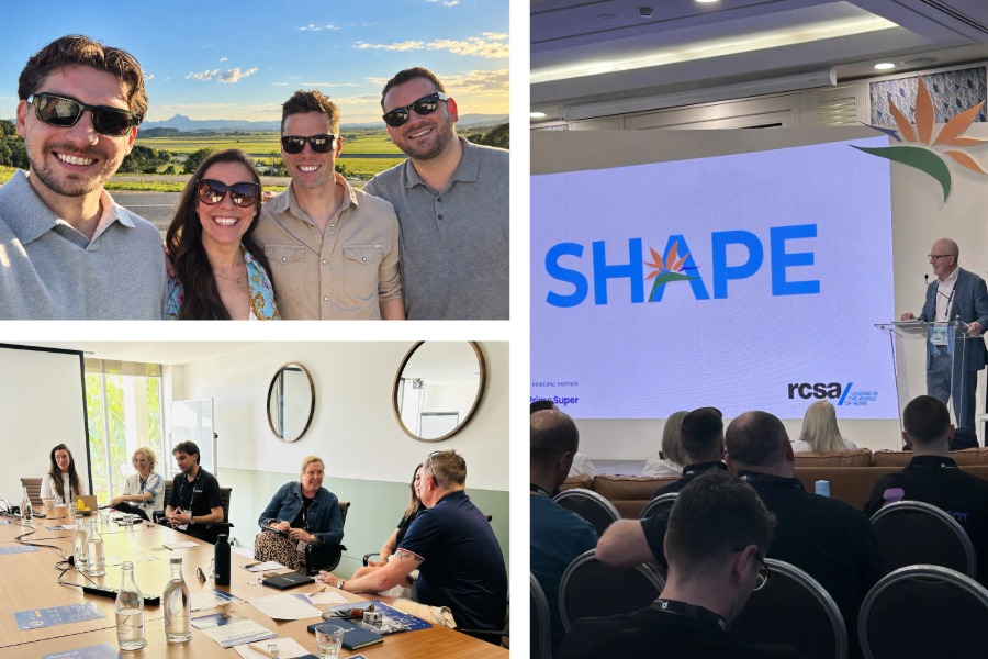 The team enjoying their time at SHAPE