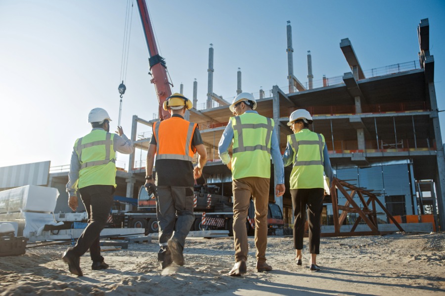 Labour hire agency owners and employees working together