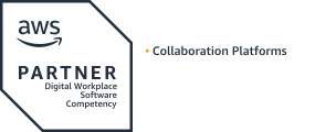 AWS Partner Badge: Digital Workplace Software Competency. Collaboration Platforms