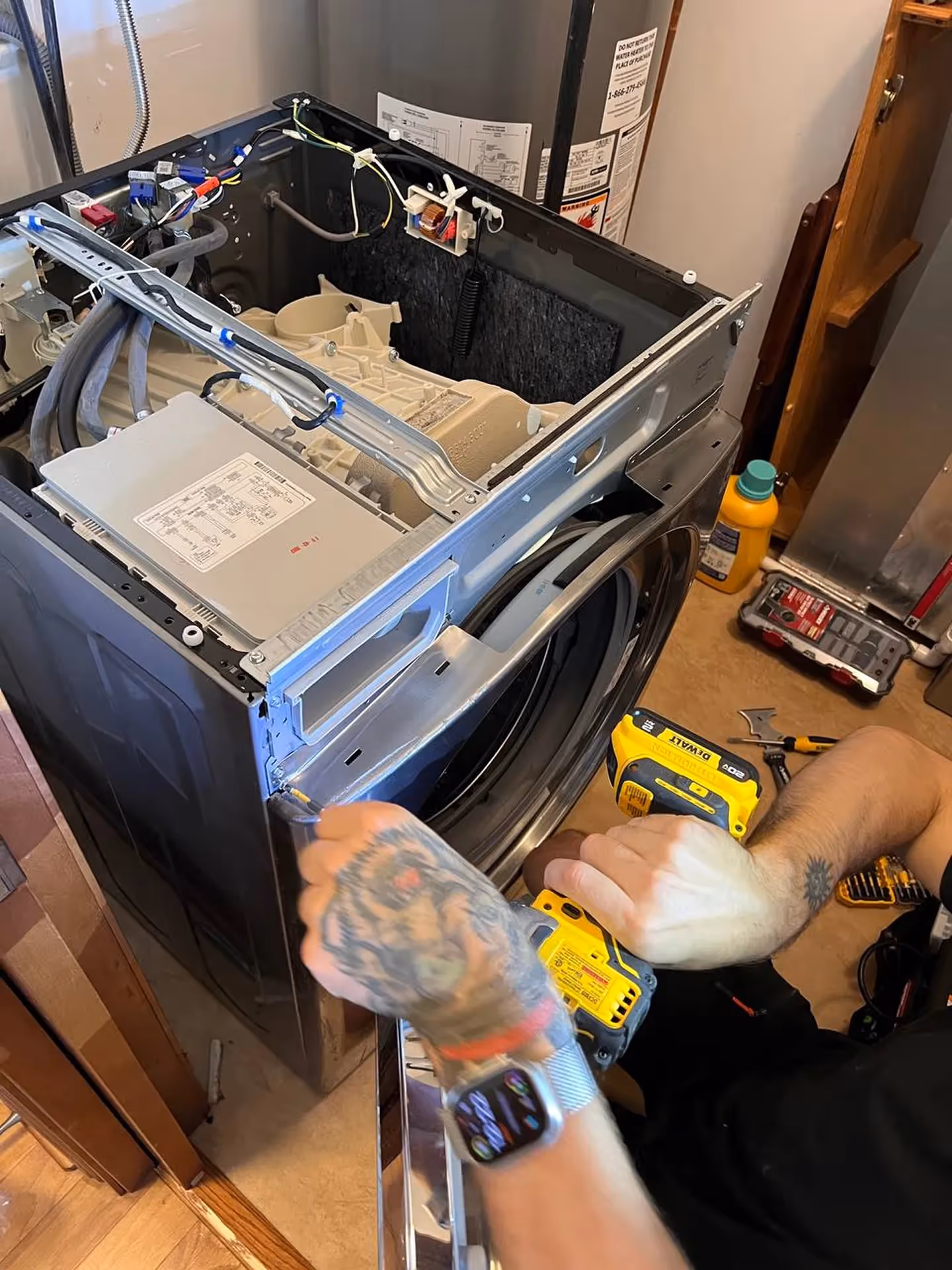 Washer cabinet repair service