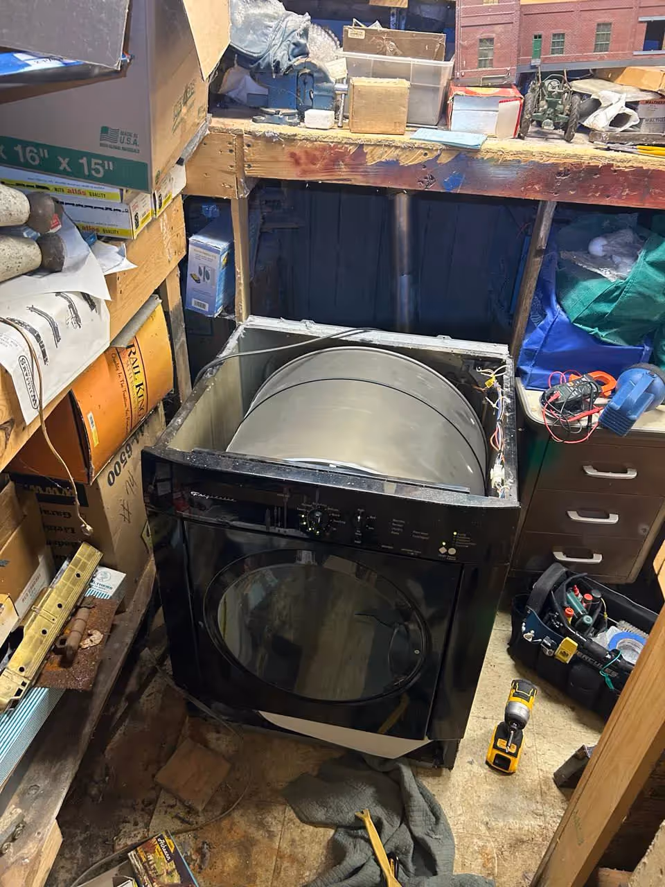 broken washer repair process