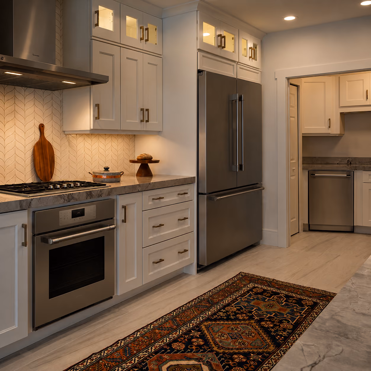 thermador appliances in residentil kitchen