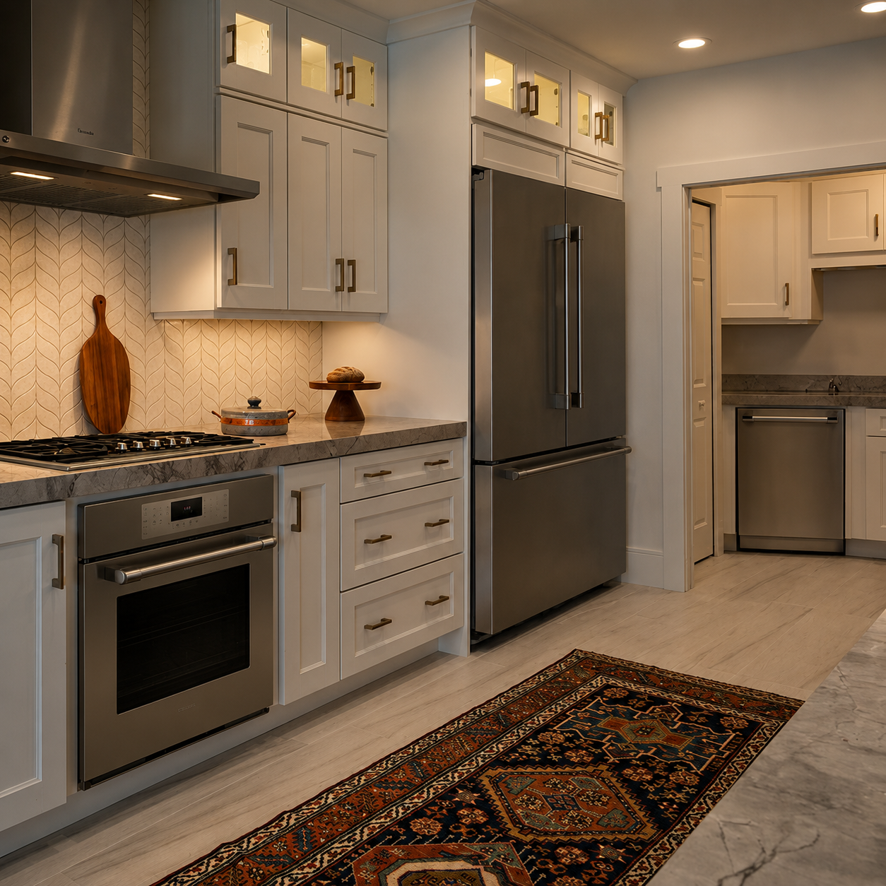 thermador appliances in residentil kitchen