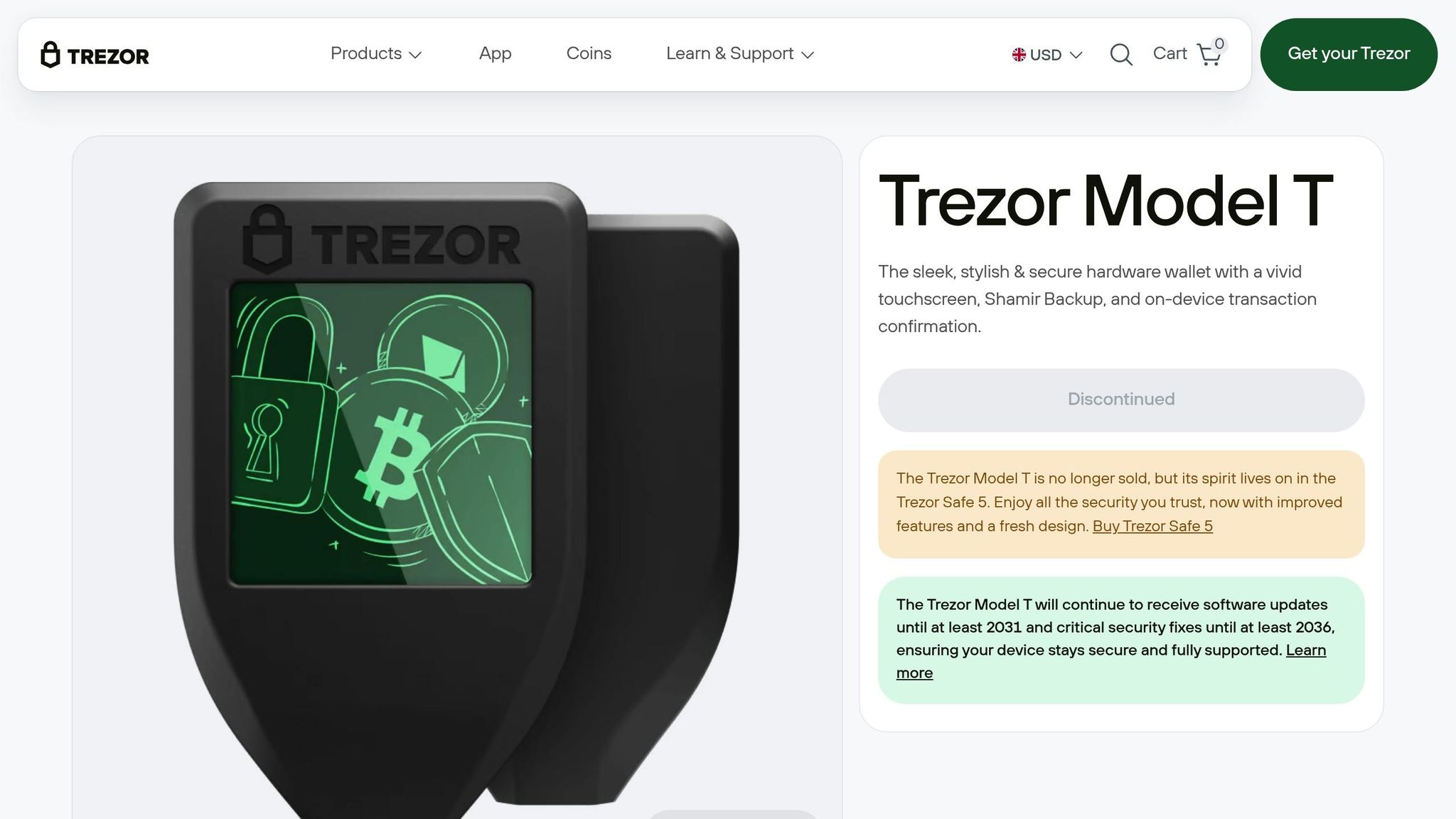 Trezor Model T