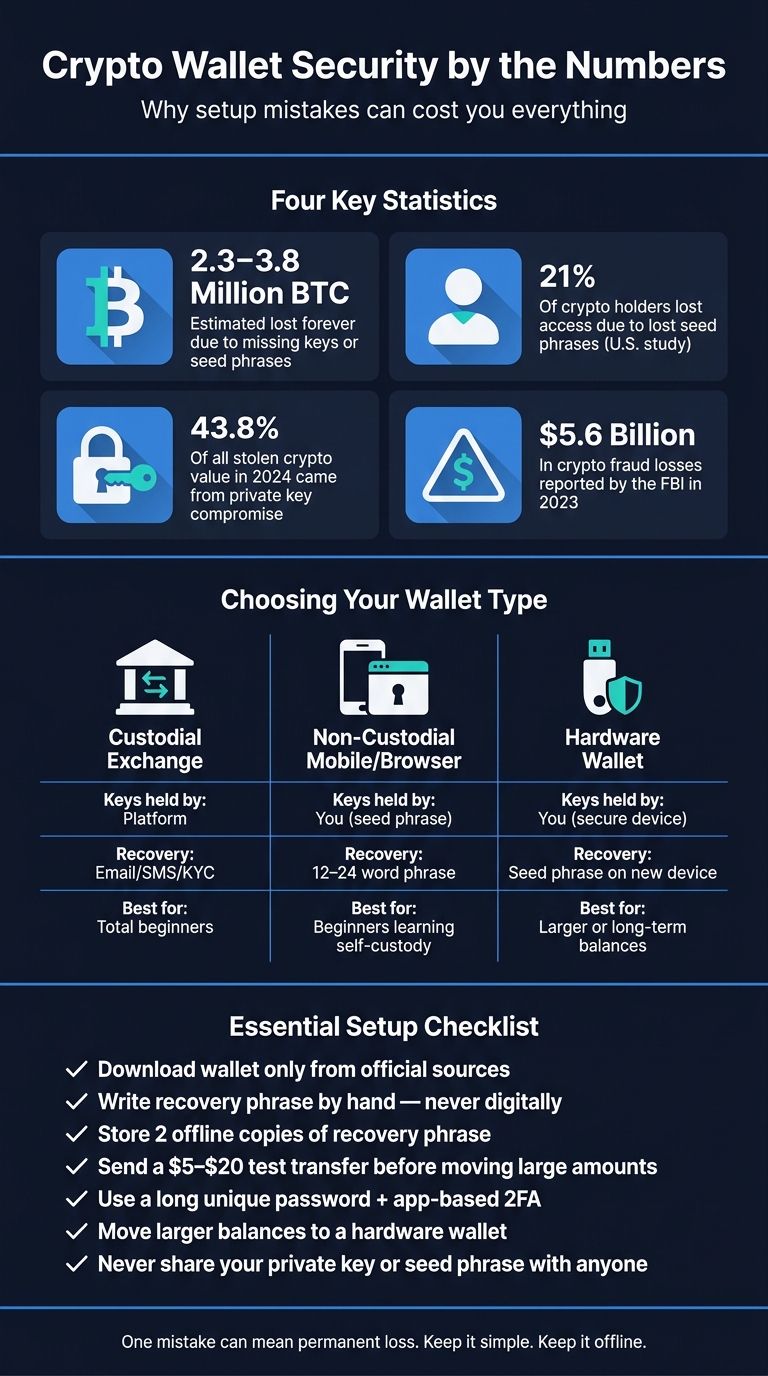 Crypto Wallet Security: Key Stats & Risks at a Glance