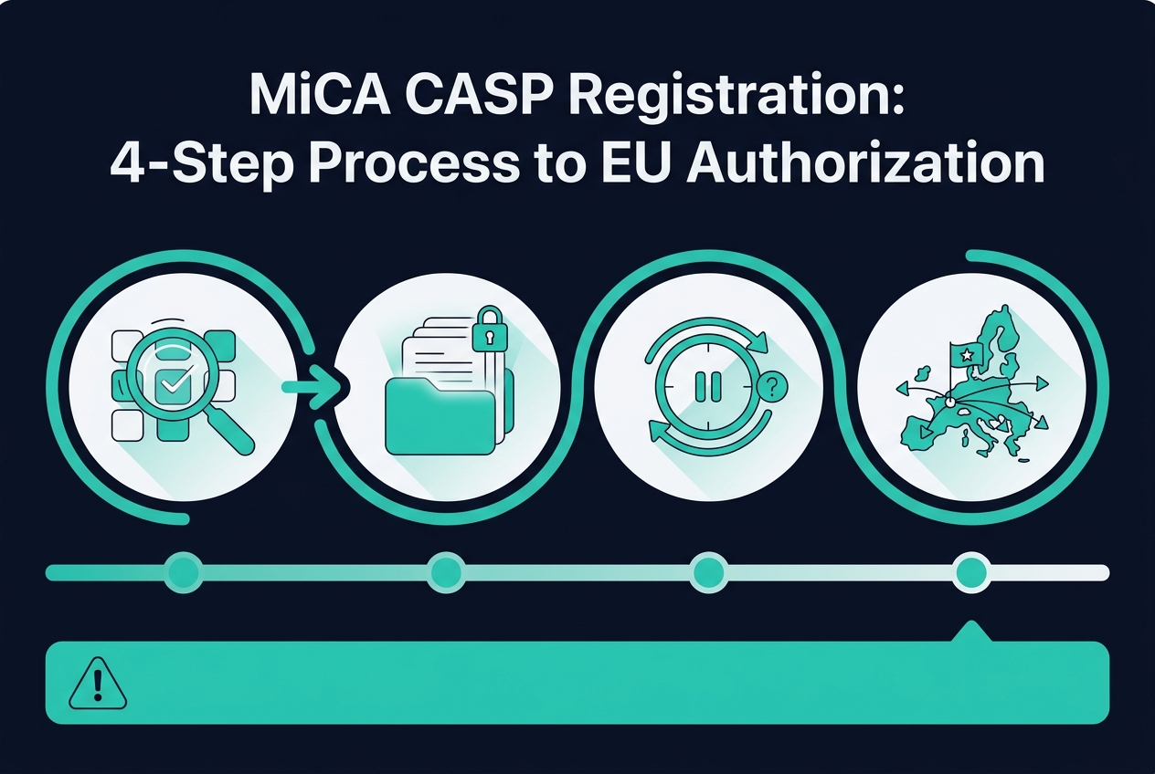 MiCA CASP Registration Process: 4 Steps to EU Crypto Authorization