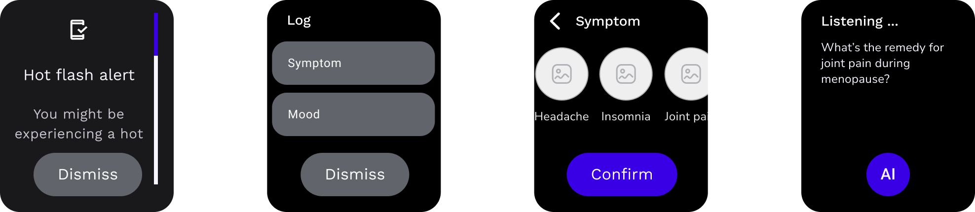 Mid-fi watch prototypes