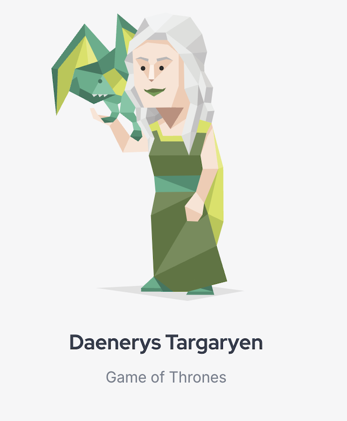 Caricature of Daenerys Targaryen