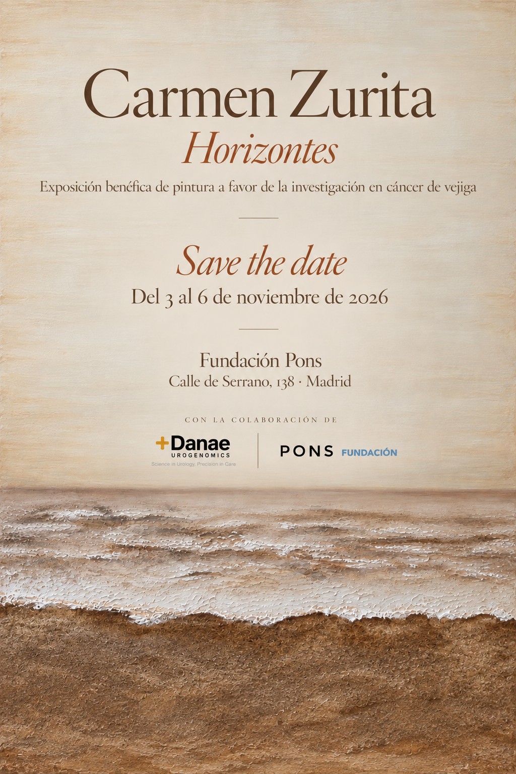 Fundación PONS acoge «Horizontes», una exposición benéfica que une arte e investigación contra el cáncer de vejiga