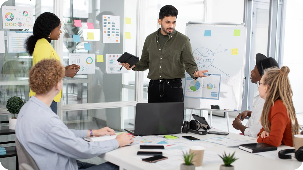 Présentation d’un projet marketing en équipe avec analyse de graphiques – BSB