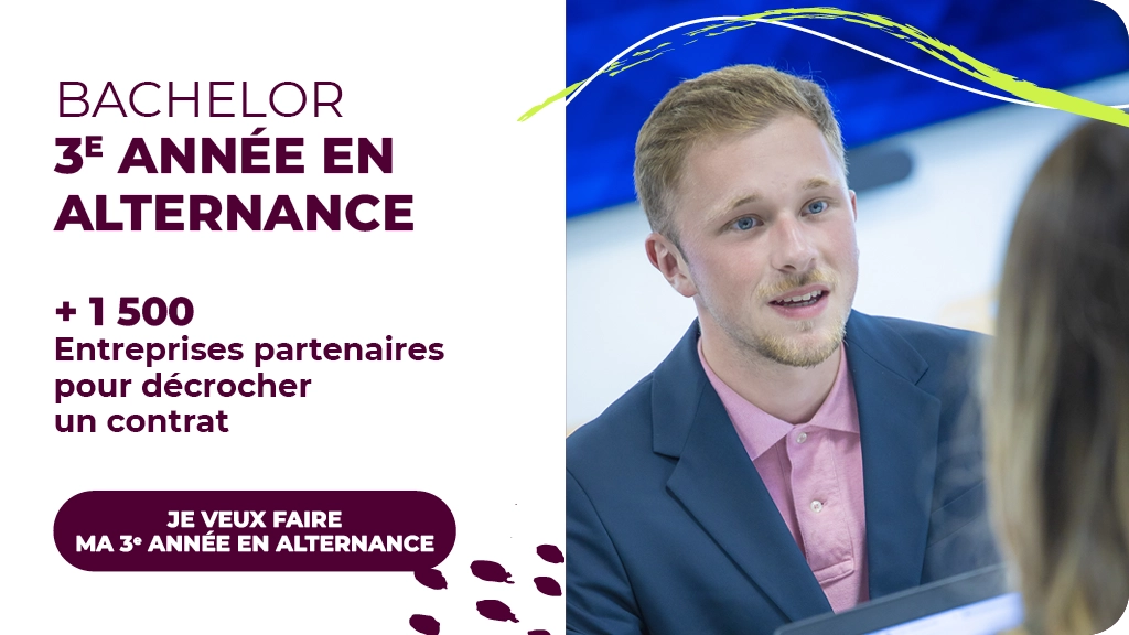 Voici un alt text descriptif terminant par “- BSB” : Alt text : Un étudiant en entretien professionnel, vêtu d’un blazer et parlant avec une interlocutrice, illustrant la 3e année de Bachelor en alternance et l’accompagnement aux contrats – BSB.Voici un alt text descriptif terminant par “- BSB” : Alt text : Un étudiant en entretien professionnel, vêtu d’un blazer et parlant avec une interlocutrice, illustrant la 3e année de Bachelor en alternance et l’accompagnement aux contrats – BSB.