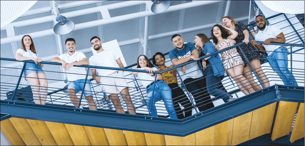 Un groupe d'étudiant de la Burgundy Business School - BSB