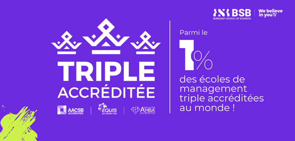 Renouvellement des accréditations internationales d'une école de commerce triple couronne - BSB Éducation