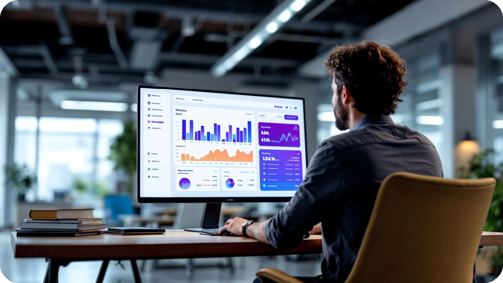 Business analyst étudiant les données pour améliorer la performance de l'entreprise - BSB Éducation : le plus performant pour exploser les stats SEO de manière cohérente sur chaque article.