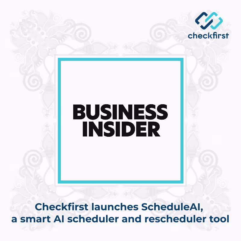 Checkfirst launches ScheduleAI, a smart AI scheduler and rescheduler tool for the TICC industry