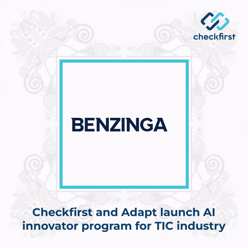 Checkfirst and Adapt innovation launch advanced AI innovator program for the TIC industry