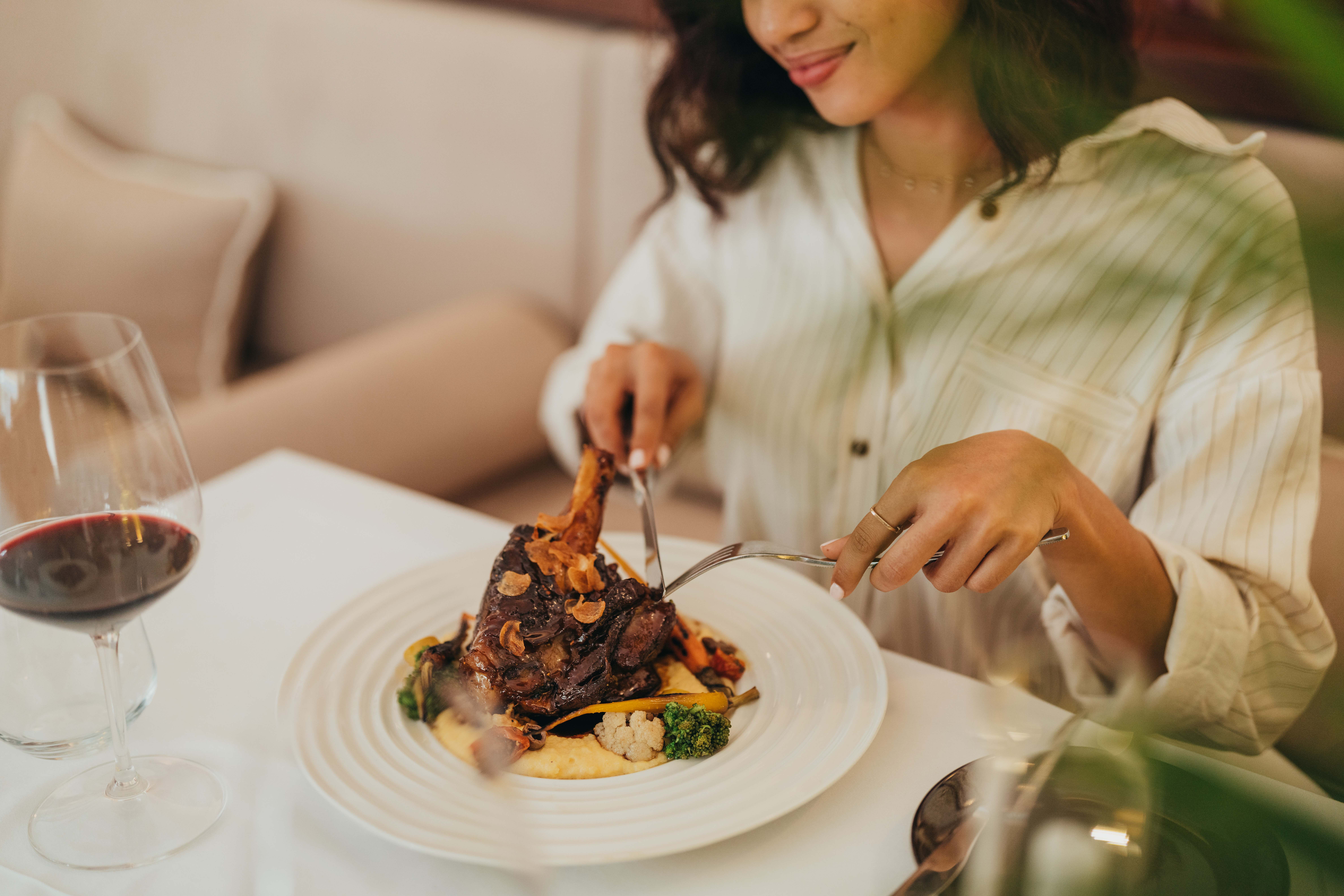 Assiette gastronomique L’Atlas restaurant et bar La Maison 20 Degrés Sud