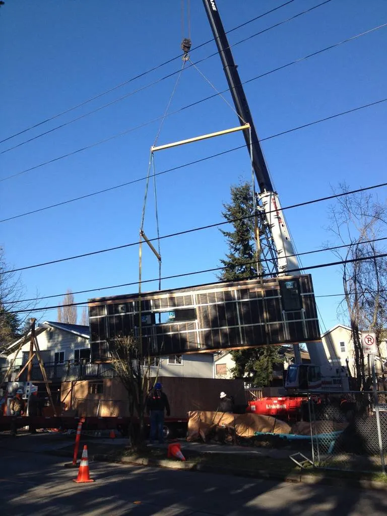 First module in the air.