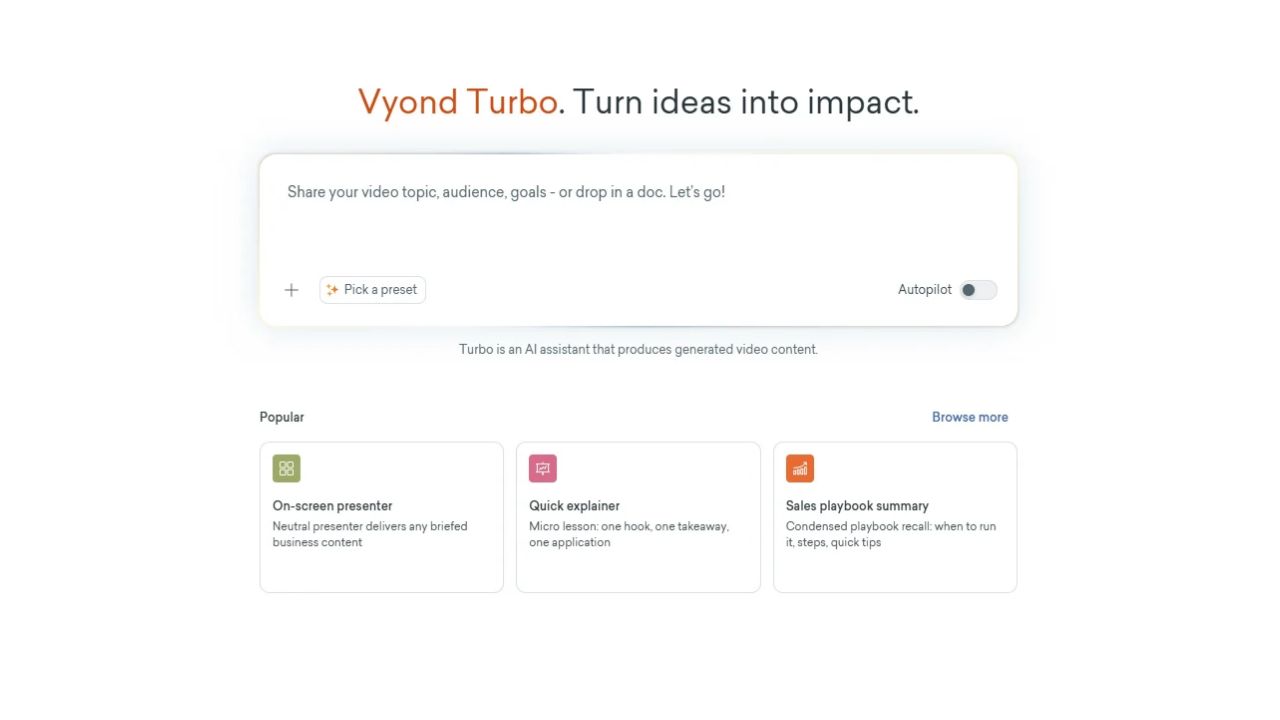 Vyond Turbo contre Vyond Studio : Quand utiliser l'IA agentique et quand utiliser la création vidéo traditionnelle pour l'apprentissage en ligne ? 