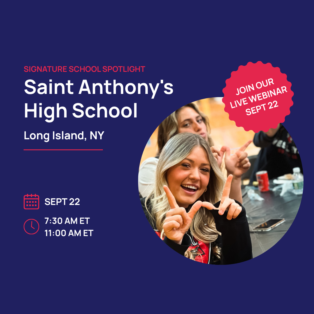 Saint Anthony's High School spotlight webinar, 22 September