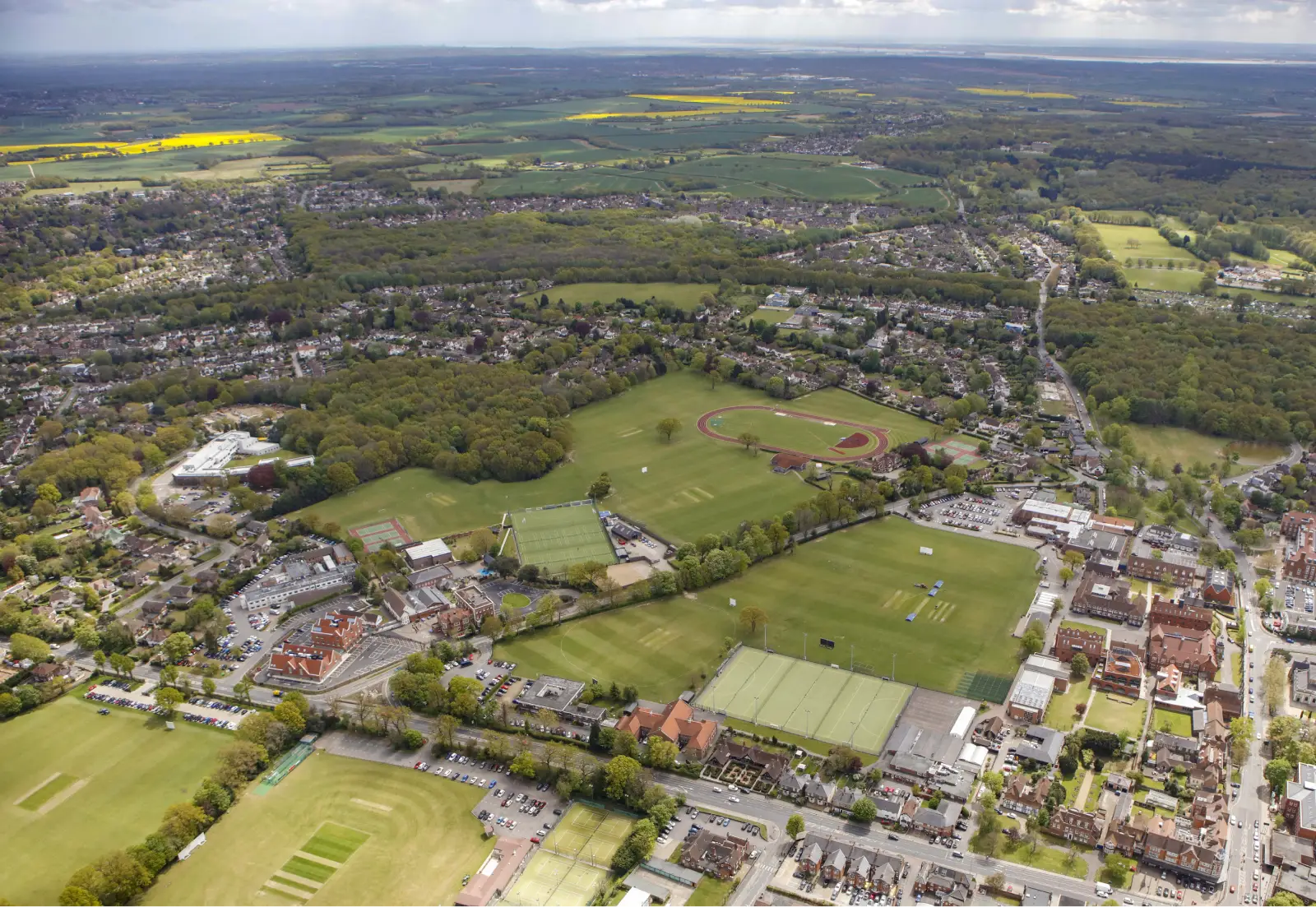 Aerial view of Brentwood, Essex