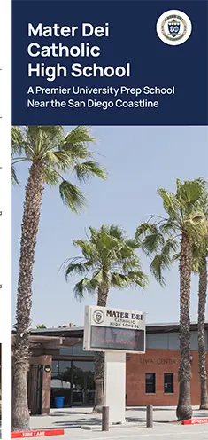 Mater Dei Catholic High School brochure cover