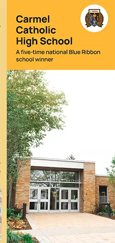 Carmel Catholic High School brochure cover