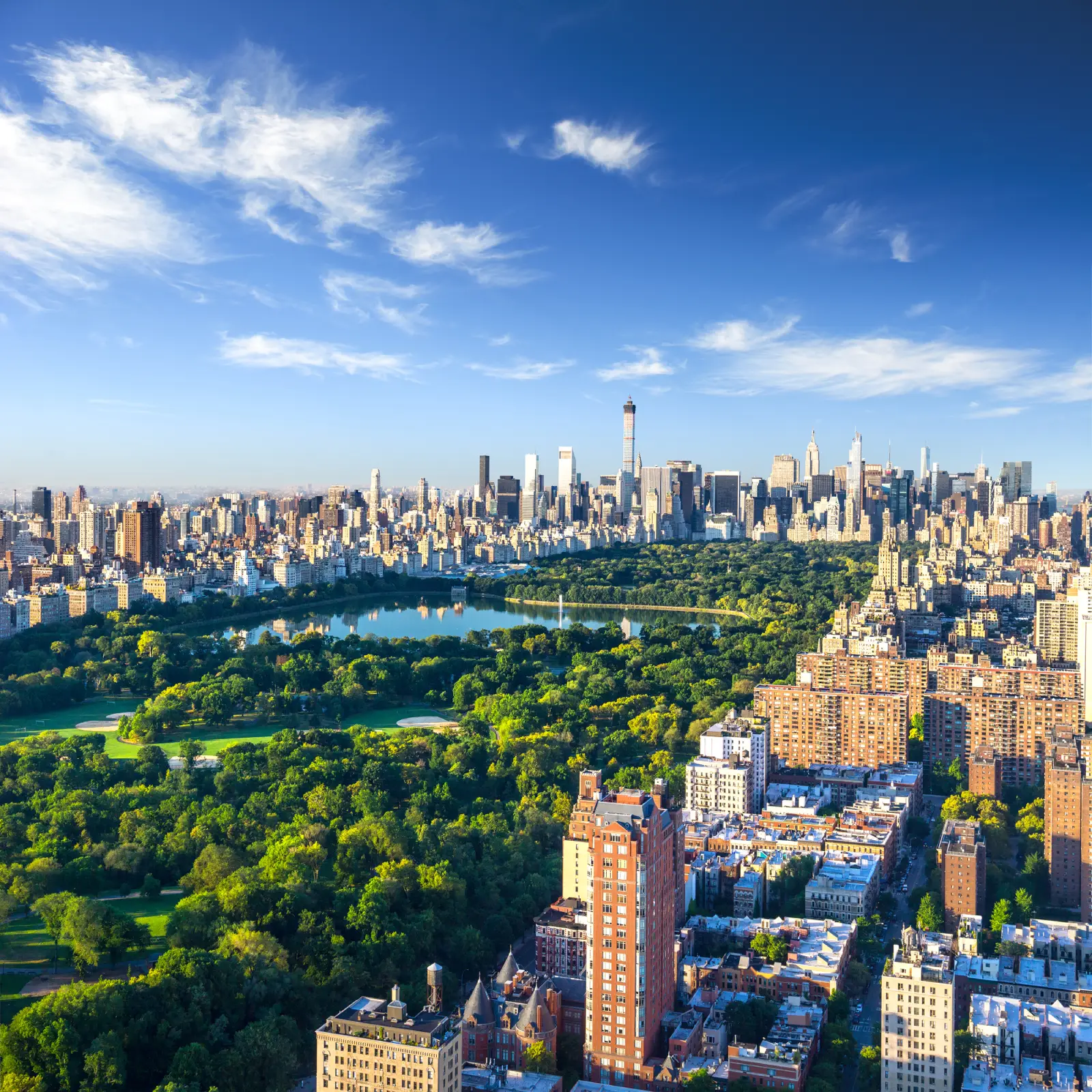 Central Park and the Manhattan skyline