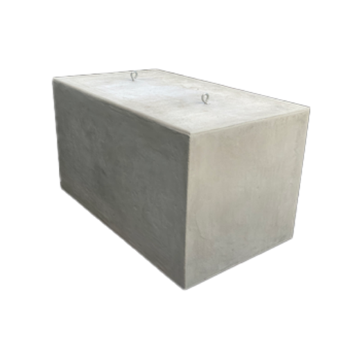 Elevated precast pad block for flood zone generator installs