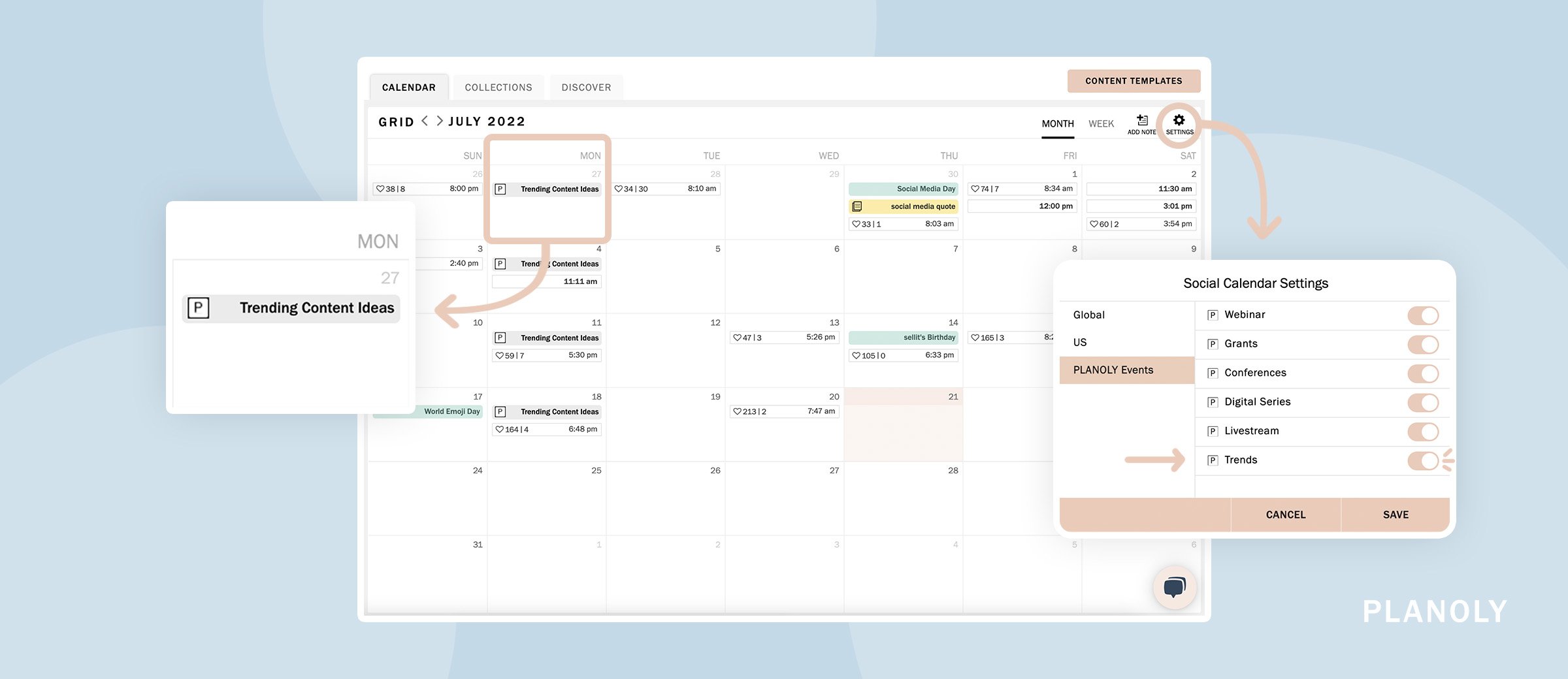 PLANOLY - Blog - Weekly Social Trends - Horizontal Image