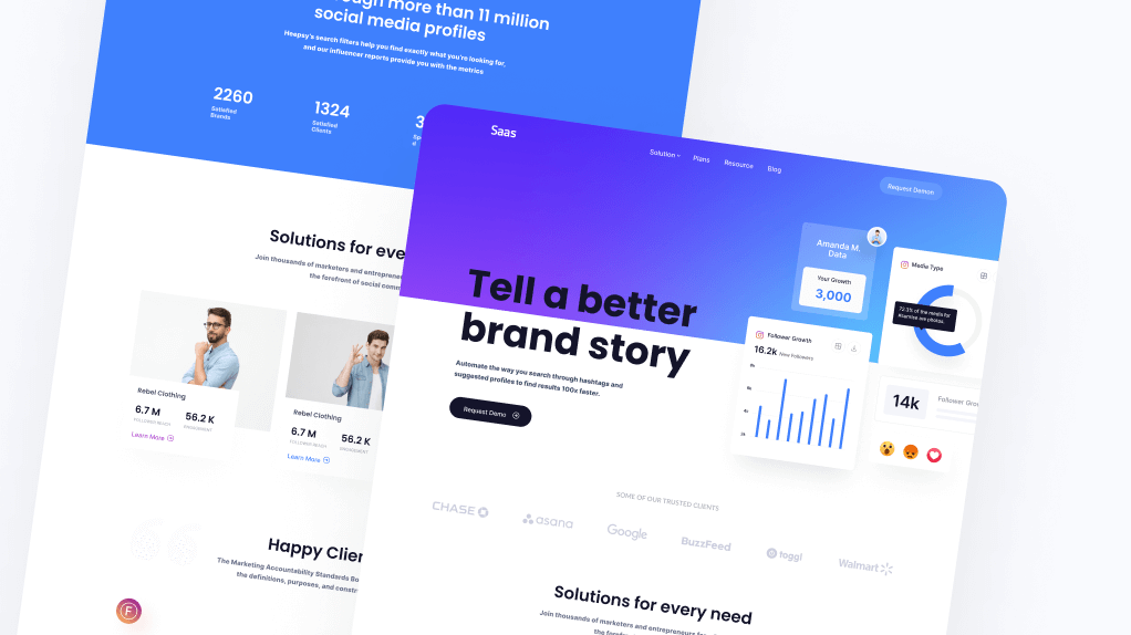 Saas Portfolio - Links X Webflow Template